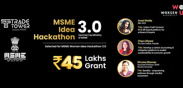 3 Pioneering Ideas from Woxsen University secure 45 Lakh grant at MSME Idea Hackathon 3.0(Women)