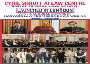 Cyril Shroff AI Law Centre of Jindal Global Law School Launched in London by Harvard Law Professor