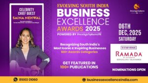 Olympic Medalist Saina Nehwal Honours South India’s Top Entrepreneurs at Evolving South India Business Excellence Award 2025 in Bengaluru