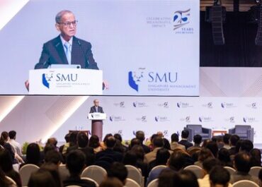 Narayana Murthy shares leadership lessons at SMU Visionary Series as SMU launches 2026 Singapore-India Hackathon