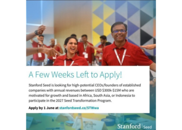 Last Call: Applications for Stanford Seed Transformation Program in South Asia Close Soon